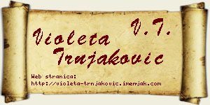 Violeta Trnjaković vizit kartica